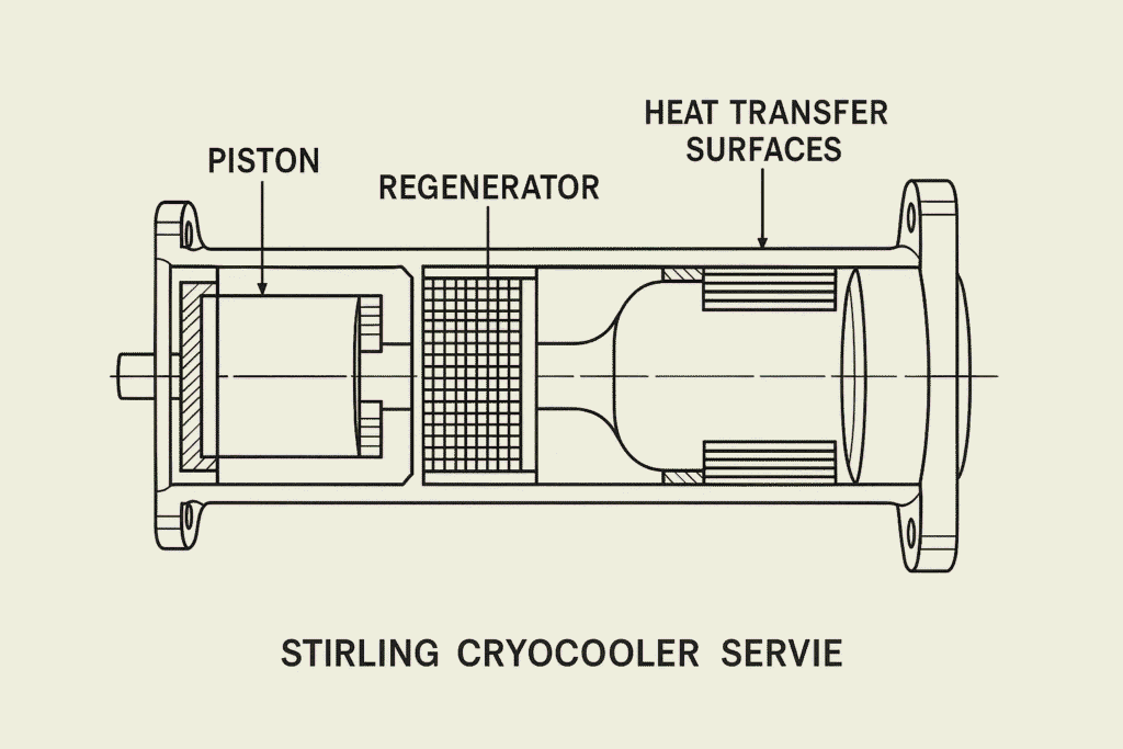 Охладитель Стирлинга для ДСК калометра